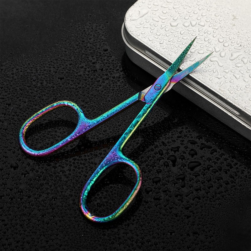 Curved Cuticle Scissors Extra Fine Precision Nail Skin Trimmer Professional