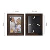 DECANIT 3.5x5 Picture Frames Rustic Distressed Brown Wood Pattern High