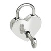 HMF Mini decorative padlock with key in heart shape, 5.9