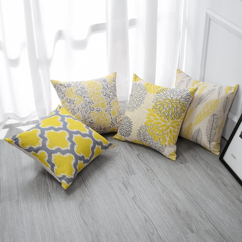 OTOSTAR Cushion Covers Stylish Cute 30 30 30 Scandinavian Flax