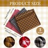 Viccaa-100% Cotton Fabric,Plaid Fabric&Quilting Squares,Fabric for Sewing,for DIY Craft Fabric,Homespun