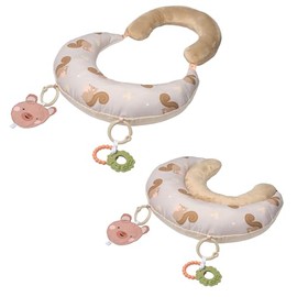 Taf Toys Tummy Time Support, 2-Stage Baby Toy for Newborns 0-6M, Crinkle Toy & U-Shape Design, Strengthens Neck/Back Muscles, Comfortable Baby Essenti