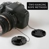 Lens Cap with Holder, Anti-Lost Rope for Nikon D3000 D3100