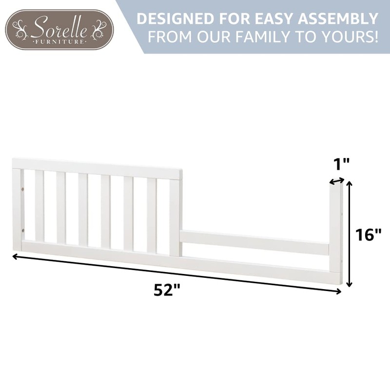 Sorelle Furniture Toddler Rails and Full-Size Bed Adult Rails, Sorelle