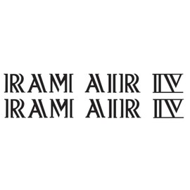 OER Ram Air IV Black Hood Scoop Decal Set 1969-1970 Firebird and Trans AM