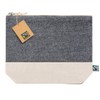 BLUECHOLON - 100% Cotton 180 g/m2 Cosmetic Bag with Bi-Tone