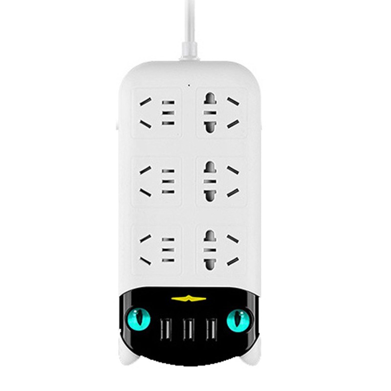 Power Strip Multifunctional USB Port ABS Flame Retardant Socket Strip