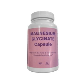 Magnesium Glycinate 1160mg 180 Capsules – High Absorption Stress Relief, Sleep, Muscle Nerve Heart & Metabolism Support