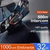 Khptop Motorcycle Helmet Bluetooth Headset 500meters 2 Riders Bluetooth Helmet