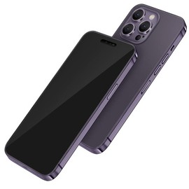 Without Logo Non-working Phone Dummy Display Model Pretend Phone toy for Phone 14 pro 6.1 inches (14pro Purple Blackscreen)