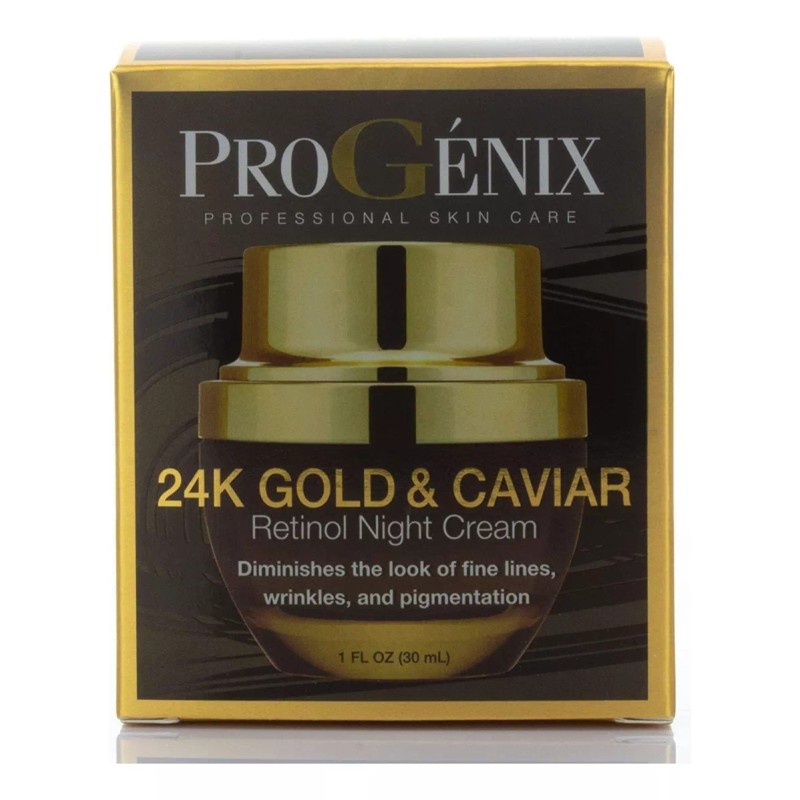 Progenix Retinol Crema De Noche Con Ácido Hialurónico, Oro D