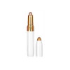 Mini Electric Eyebrow Trimmer Pen USB Rechargeable Precision Eyebrow Shaper Built in LED Light White