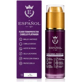 El Español con Stylo - Fluido termoprotector para cabello rubio o platinado - protege de los rayos UV - Previene el deslavado y mantiene el color por más tiempo. (40ml)