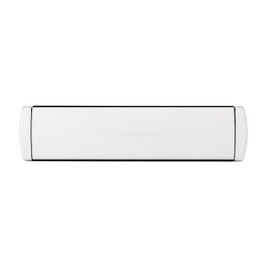 IRONWORX® Enigma 12" Premium Metal Sleeved Letterbox White ❘ Fully Weather Sealed Letterbox, 180° Opening, Easy Install Ultra Durable Modern Design, Compatible with UPVC, Composite & Wooden Doors