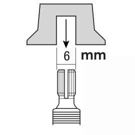 MIJ NEW Set of 4 METRIC Bell Top Hat Knobs Gibson® Style Tone Volume - Import - GOLD