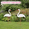 White Flamingo Yard Decorations Pack of 2 Flamingo Decor Ornaments