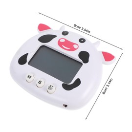 SHOWERORO Cute Cartoon Kitchen Timer Large Digital Display Loud Alarm for Cooking Baking Boys and Girls' Study Sessions