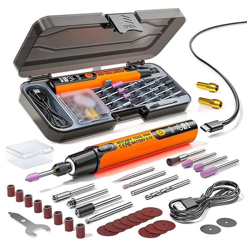 Cordless Rotary Tool Kit for DIY Crafts – 6-Speed Rechargeable