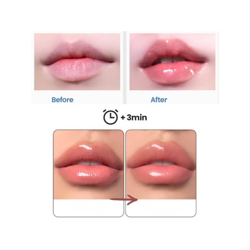 FIVEVIBE After Plumper 3D Glossy Lip 4ml, Color:03 Salmon Peach