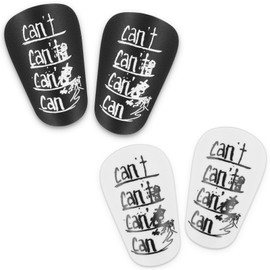 Ymapinc 2Pairs Mini Shin Guards Soccer Pads, Black and White Shin Guards for Adult Youth, Lightweight Football Sports Equipment