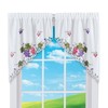 Collections Etc Charming Embroidered Vineyard Vine Kitchen Curtains