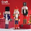 COMBIUBIU 30CM Wooden Nutcracker Christmas Decorations,Wooden Nutcracker Figures,Festive Collectible Nutcracker