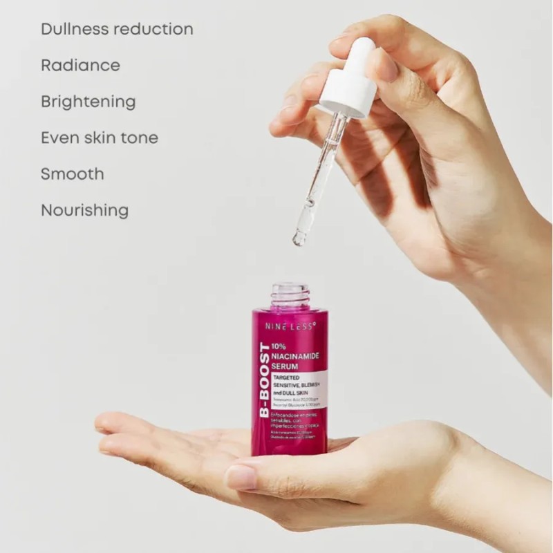 Sérum Nineless B-Boost Niacinamida 10% Sin Parabenos Hipoalergénico 30ml