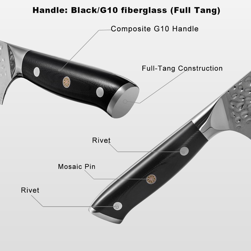 Chef's Knives 8 Inch,VG-10 Core with Damascus Stainless Steel Cladding,Professional
