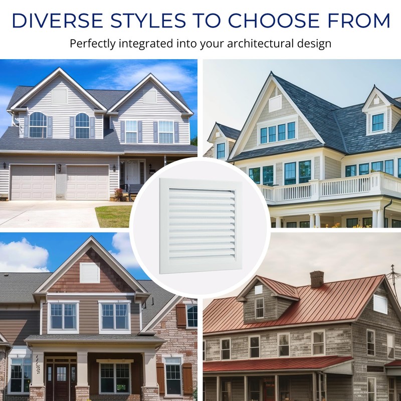 16" X 16" Gable Vent Aluminum Gable Vents for Houses