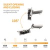 Chibery 10 Pack 1-1/4" 4D Overlay Soft Close Concealed Hinges