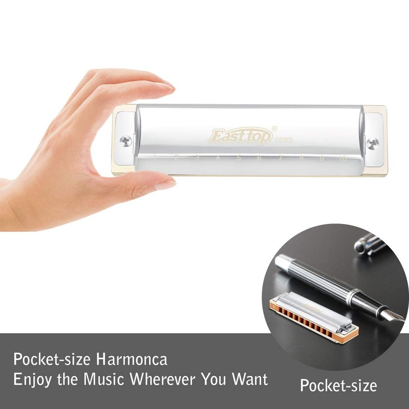 East top Harmonica, Advanced Diatonic Harmonica Key of C, 10