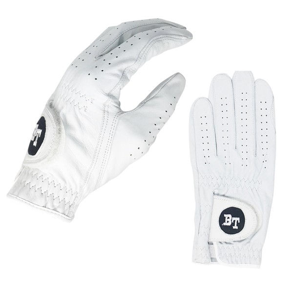 (23 cm), Right: BLUE TEE GOLF Genuine Genuine Leather Gloves
