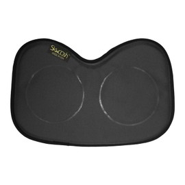 Skwoosh Row Pad Seat Cushion for Masters, Students, Scullers, Dragonboat, Outriggers, Accessories | Fits Concept2 | Gel Pressure Sitz Bone Comfort Relief | Made in USA (Black)