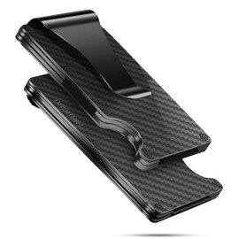 [XIANGUO] Money Clip Credit Card Case Anti-Magnetic, Carbon Model