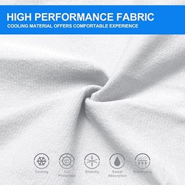 Kimasha UV Sun Protection Arm Sleeves for Men & Women,Cooling UPF 50 Arm Cover for Baseball,Cycling,Basketball (White-3 Pairs)