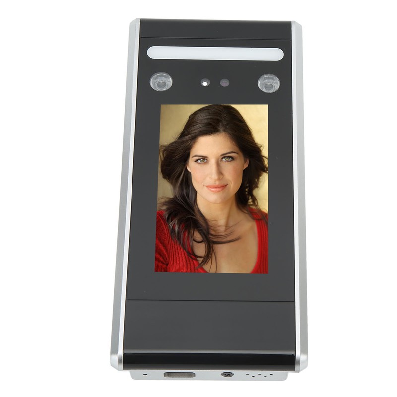 Time Clock Face Recognition Password Attendance Machine 4.3in Touchscreen Infrared