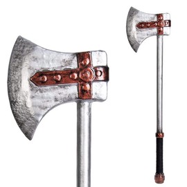 Munetoshi 31" Fantasy LARP Foam Viking Filed Axe Latex Toy Video Game Anime Cosplay
