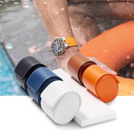 Papten Leather Single Watch Box Watch Gift Case for Men Women (Brown)