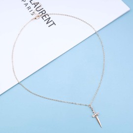 TseenYi Cross Necklace Vintage Gold Crucifix Necklace Boho Cross Dangle Necklace Long Cross Pendant Necklace Chain Jewelry for Women and Girls
