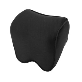 A ABSOPRO Car Neck Pillow Breathable Car Seat Headrest Pillow Cushion Pillow for Neck Back Memory Foam Synthetic Fibre Black