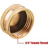 Tuperoymse Garden Hose Female End Cap, Brass Spigot Cap with