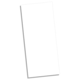 Heavyweight 100lb White 4" x 9" Business Note Cards - 100 Thick Blank Cards for Menu Cards, Program Cards, Rack Cards