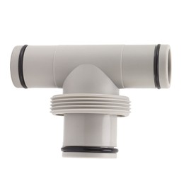 Dual Split Hose Plunger Valve, Pool Hose Adapter T Shape Threaded Pump Connector Hose Plunger for Pool Maintenance