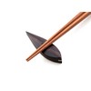 Marunao Chopsticks Rest Tsuyoi te Ebony, Ebony