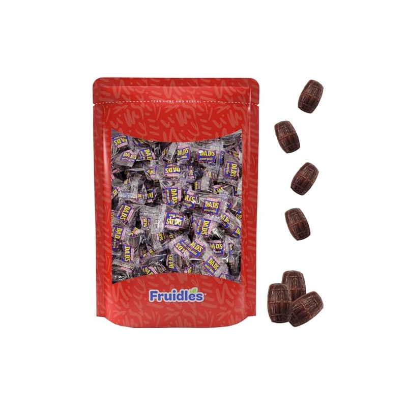 Dad's Sugar-Free Root Beer Barrels, Hard Candy Treats, Kosher Certified,