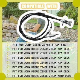 atsuch Lawn Mower Lift Cable,Fit for John Deere Z335E Z335M Z345M Z345R Z355E Z355R Z365R Z375R,Replace AUC10015 AM116462 AM146079