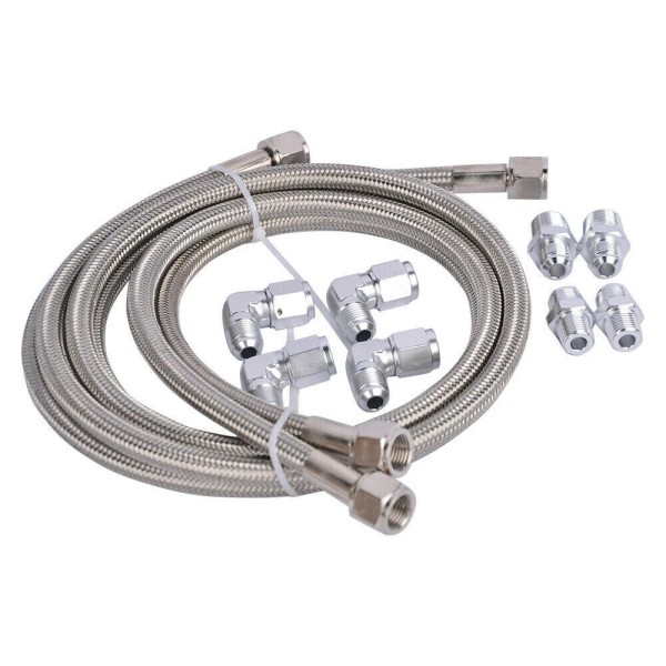 Unbranded SS Braided New Automatic Transmission Cooler Line Kit -6AN