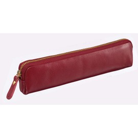 Raymay Fujii NF2803Z Pencil Case, Bloomsbury, Leather Pen Case, Leather, Wine