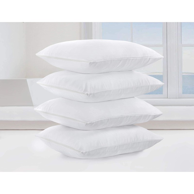 Adam Home 100% Brushed Microfiber Pillow Protectors (4 Pack, Standard