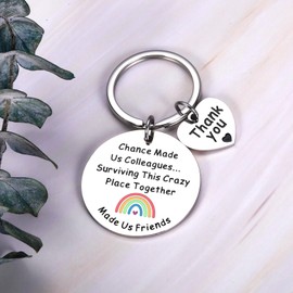 Funny Coworker Gifts for Women Men Keychain, Coworker Christmas Gifts, Office Gag Gifts for Coworkers Friends, Office White Elephant Gifts for Coworkers Stocking Stuffers, Work Gifts for Coworker